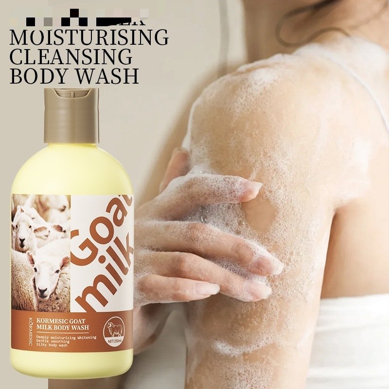 KORMESIC Goat Milk Body Wash - 250ml Deeply Moisturizing & Smoothing Body Wash Wholesale & OEM - Image 2