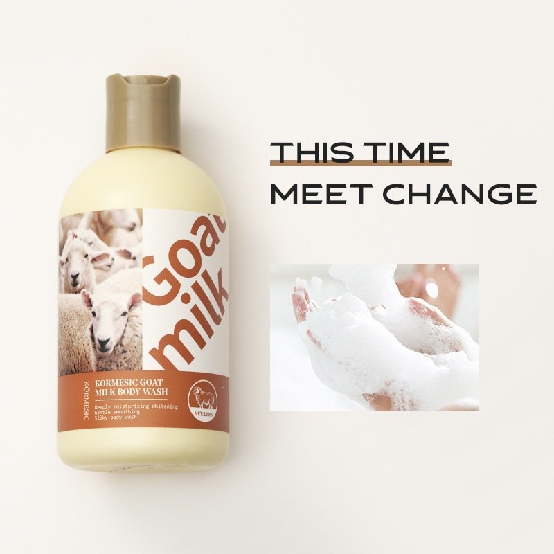 KORMESIC Goat Milk Body Wash - 250ml Deeply Moisturizing & Smoothing Body Wash Wholesale & OEM - Image 3