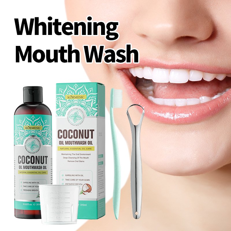 KORMESIC Natural Coconut Oil Mouthwash Oil Pulling Teeth Whitening & Oral Care Portable Packets & Bottled Kit Wholesale OEM/ODM - Image 5